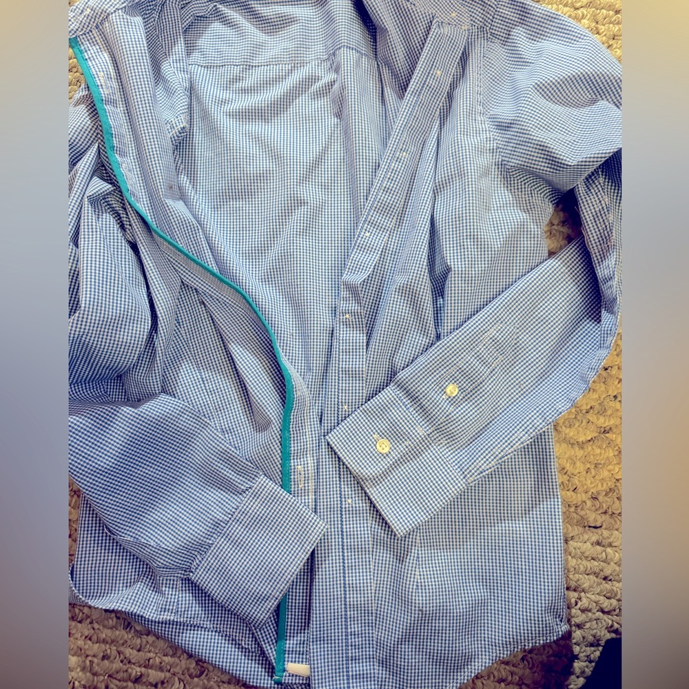 Button Up Women’s Blue Top
